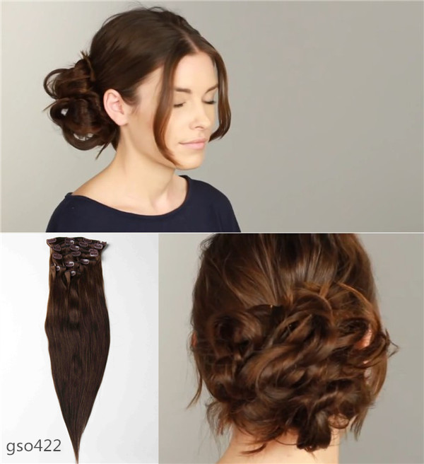 Weihnachten Hochsteckfrisur mit Clip in Extensions | Freie-Pressemitteilungen.de